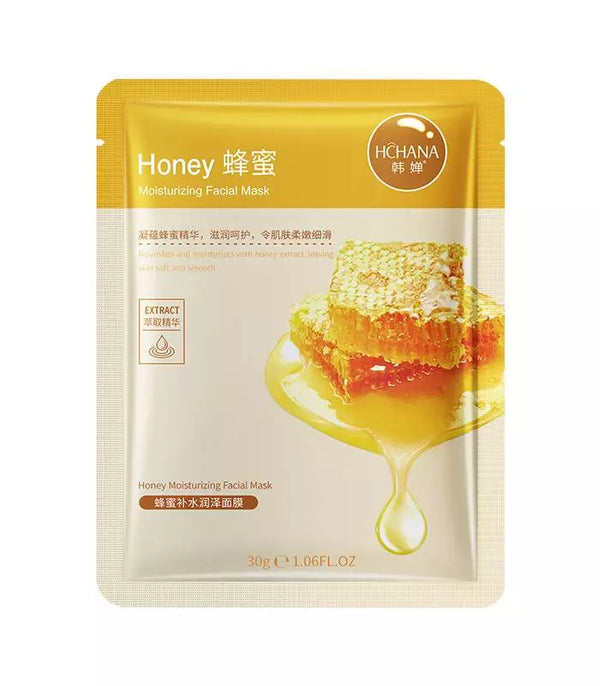 HCHANA Honey Hydrating Facial Mask – Nourishing & Moisturizing Sheet Mask